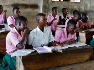 Pupil in Kenya school